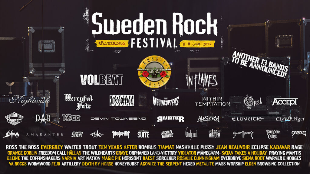 SWEDEN ROCK 2022 Stort bandsläpp JPS Media